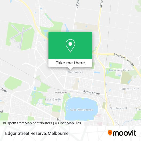 Edgar Street Reserve map