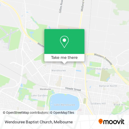 Wendouree Baptist Church map