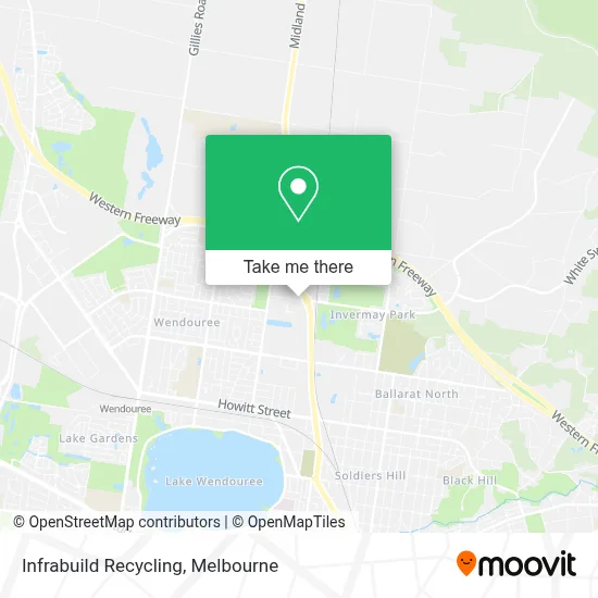 Mapa Infrabuild Recycling