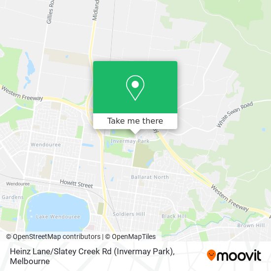 How to get to Heinz Lane / Slatey Creek Rd (Invermay Park) by Train or Bus?