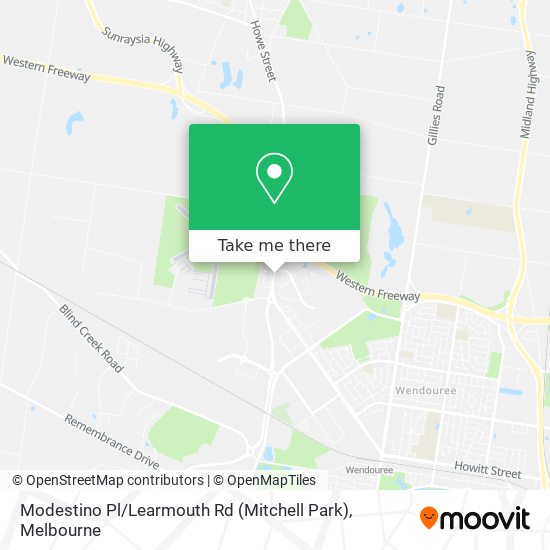 Modestino Pl / Learmouth Rd (Mitchell Park) map