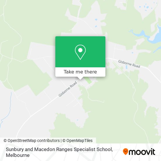 Sunbury and Macedon Ranges Specialist School map