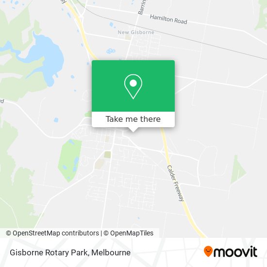 Gisborne Rotary Park map