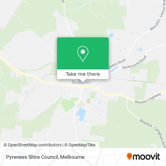 Pyrenees Shire Council map