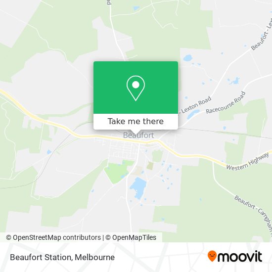 Beaufort Station map