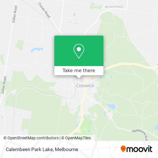 Calembeen Park Lake map