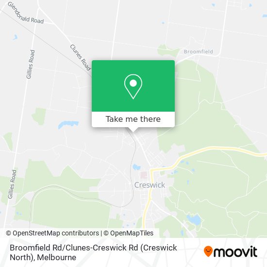 Broomfield Rd / Clunes-Creswick Rd (Creswick North) map