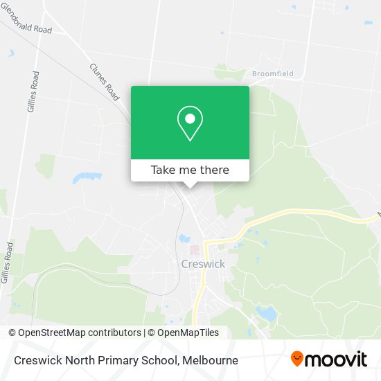 Creswick North Primary School map