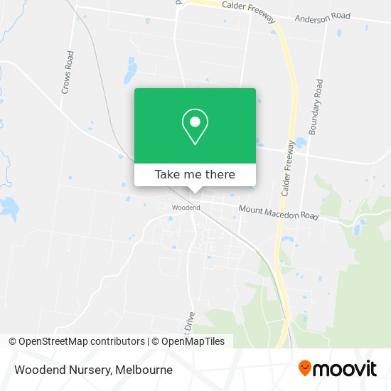 Woodend Nursery map