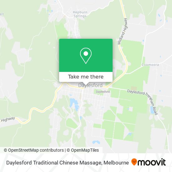 Daylesford Traditional Chinese Massage map