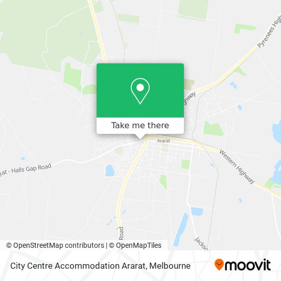 City Centre Accommodation Ararat map