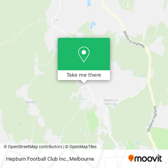 Hepburn Football Club Inc. map
