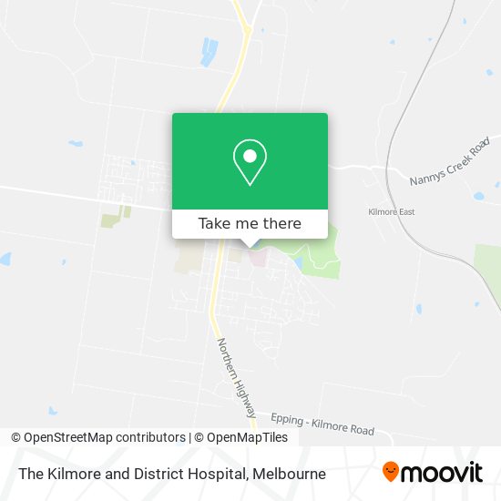 The Kilmore and District Hospital map