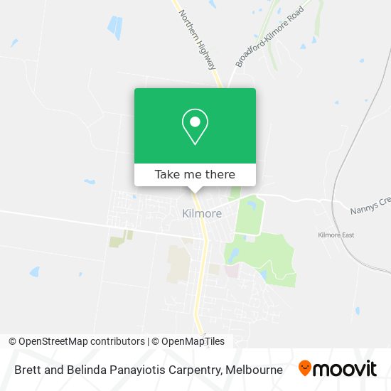 Brett and Belinda Panayiotis Carpentry map