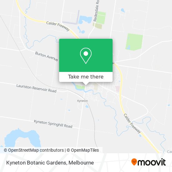 Kyneton Botanic Gardens map