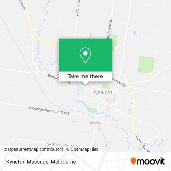 Kyneton Massage map