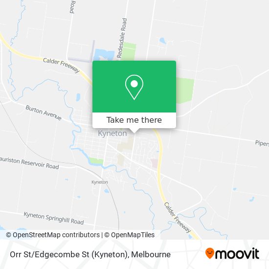 Orr St/Edgecombe St (Kyneton) map