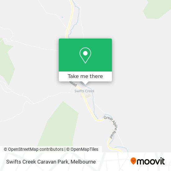 Swifts Creek Caravan Park map