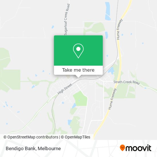 Bendigo Bank map