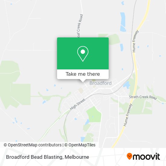 Broadford Bead Blasting map
