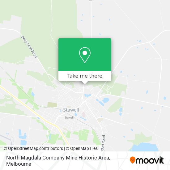 North Magdala Company Mine Historic Area map
