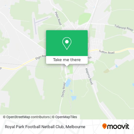 Royal Park Football Netball Club map