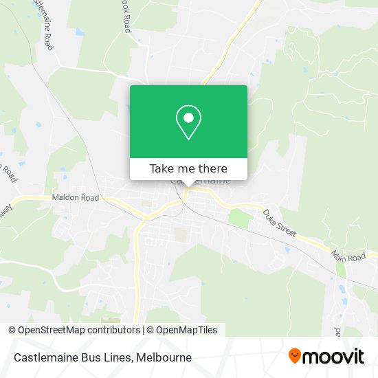 Castlemaine Bus Lines map