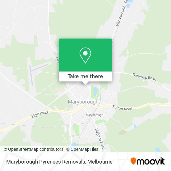 Maryborough Pyrenees Removals map