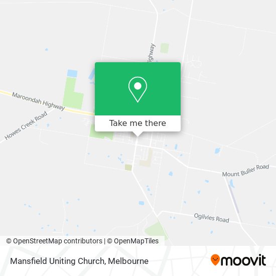 Mansfield Uniting Church map