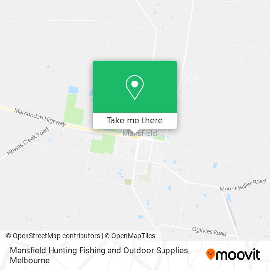 Mapa Mansfield Hunting Fishing and Outdoor Supplies