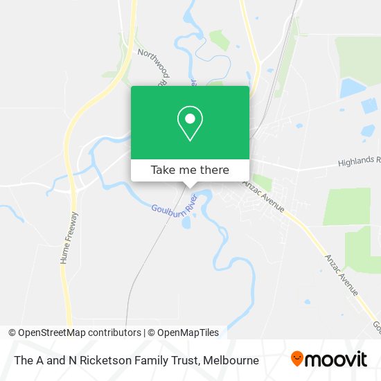 The A and N Ricketson Family Trust map