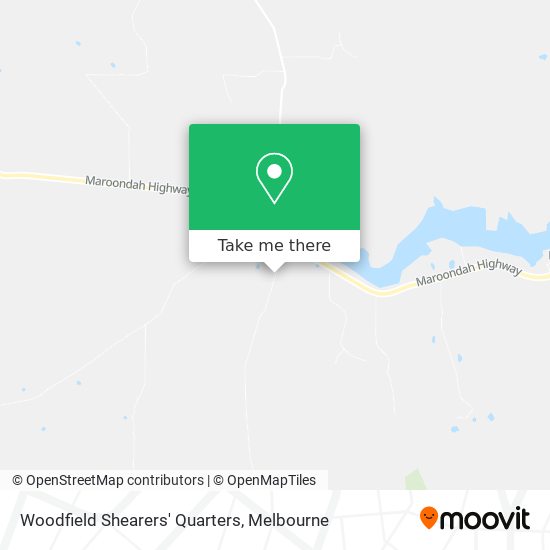 Mapa Woodfield Shearers' Quarters