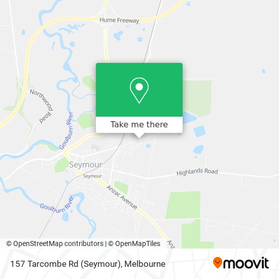 157 Tarcombe Rd (Seymour) map