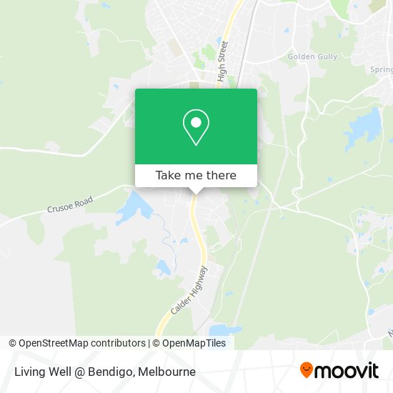 Living Well @ Bendigo map