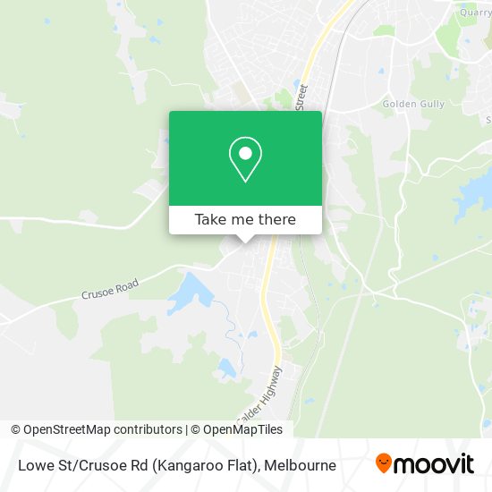 Lowe St / Crusoe Rd (Kangaroo Flat) map