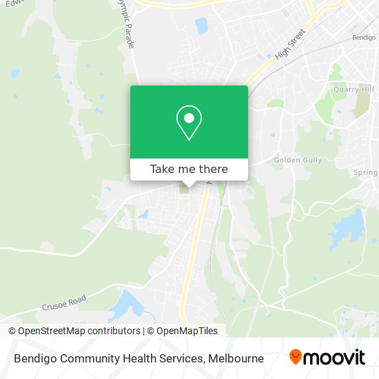 Bendigo Community Health Services map