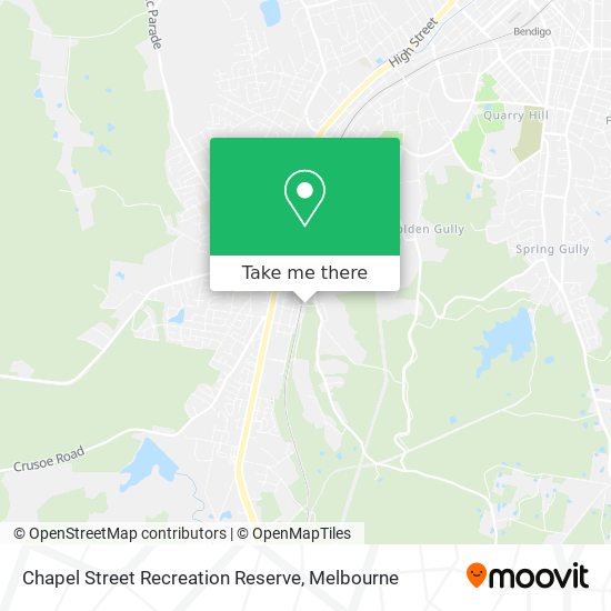 Chapel Street Recreation Reserve map