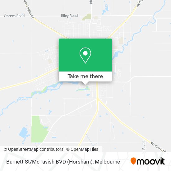 Burnett St / McTavish BVD (Horsham) map