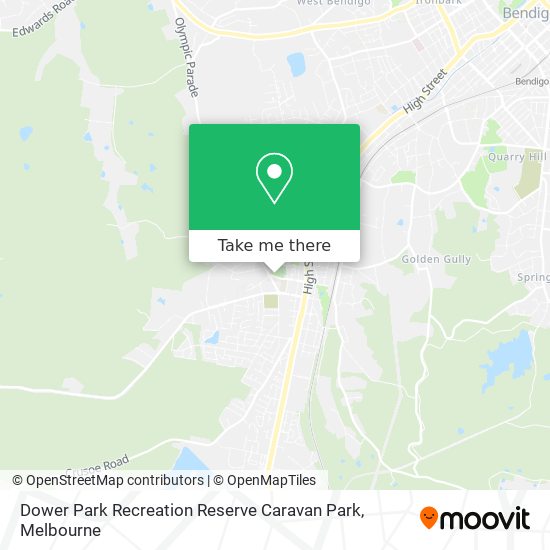 Dower Park Recreation Reserve Caravan Park map