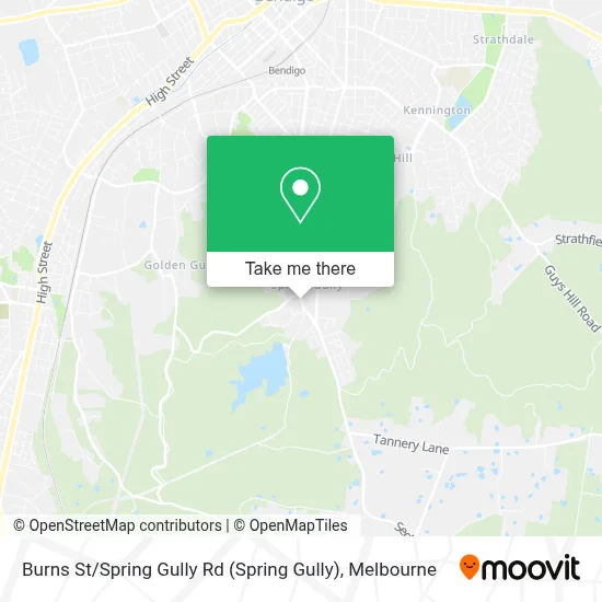 Mapa Burns St / Spring Gully Rd