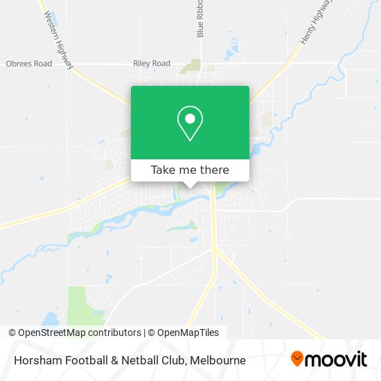 Horsham Football & Netball Club map