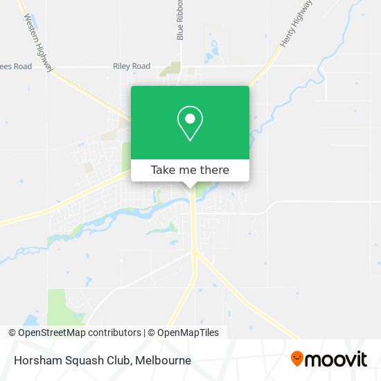 Horsham Squash Club map