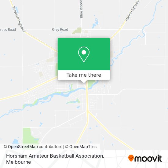 Mapa Horsham Amateur Basketball Association