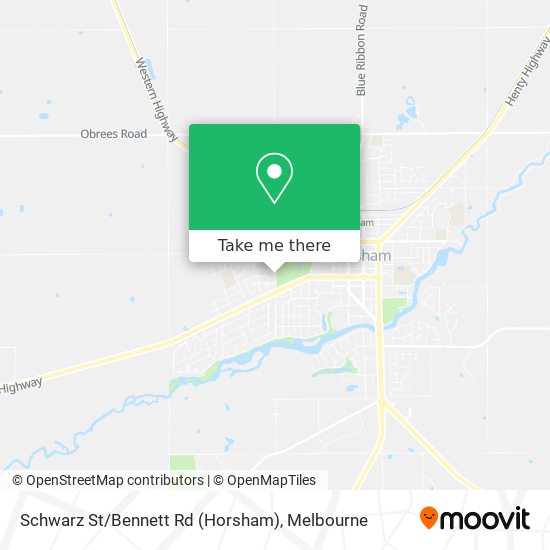 Mapa Schwarz St / Bennett Rd (Horsham)