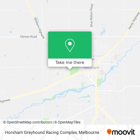 Mapa Horsham Greyhound Racing Complex