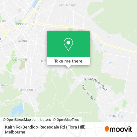 Kairn Rd / Bendigo-Redesdale Rd (Flora Hill) map