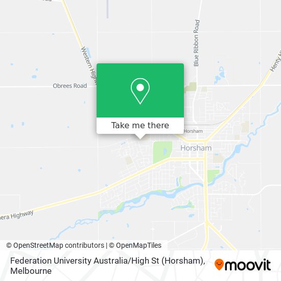 Federation University Australia / High St (Horsham) map