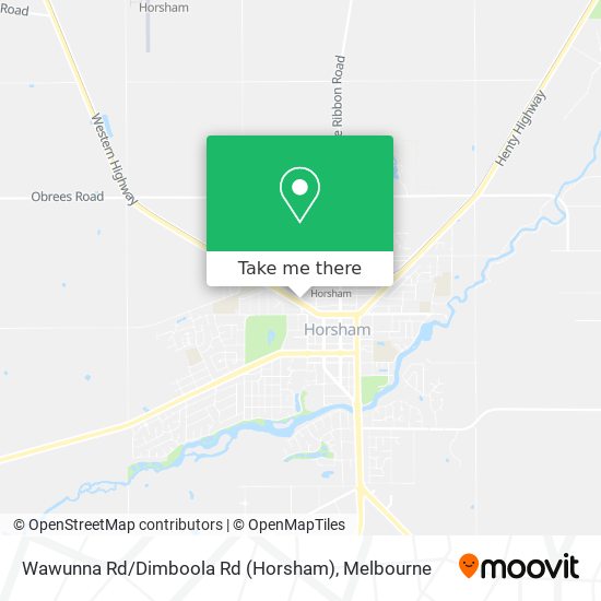 Mapa Wawunna Rd / Dimboola Rd (Horsham)