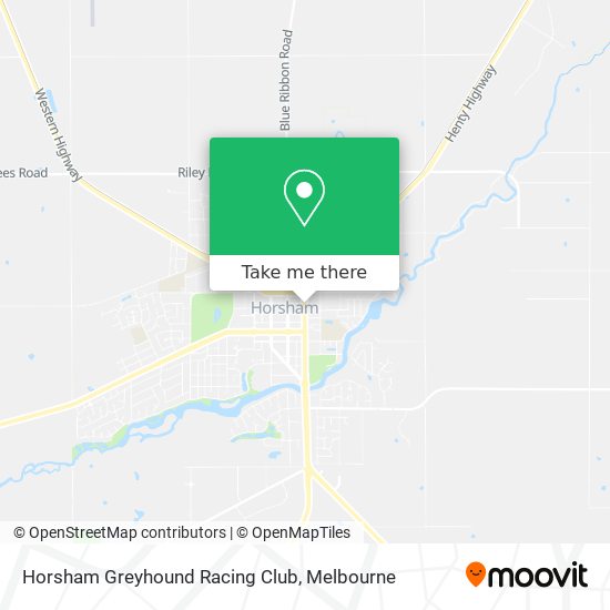 Horsham Greyhound Racing Club map