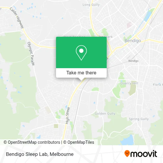 Mapa Bendigo Sleep Lab